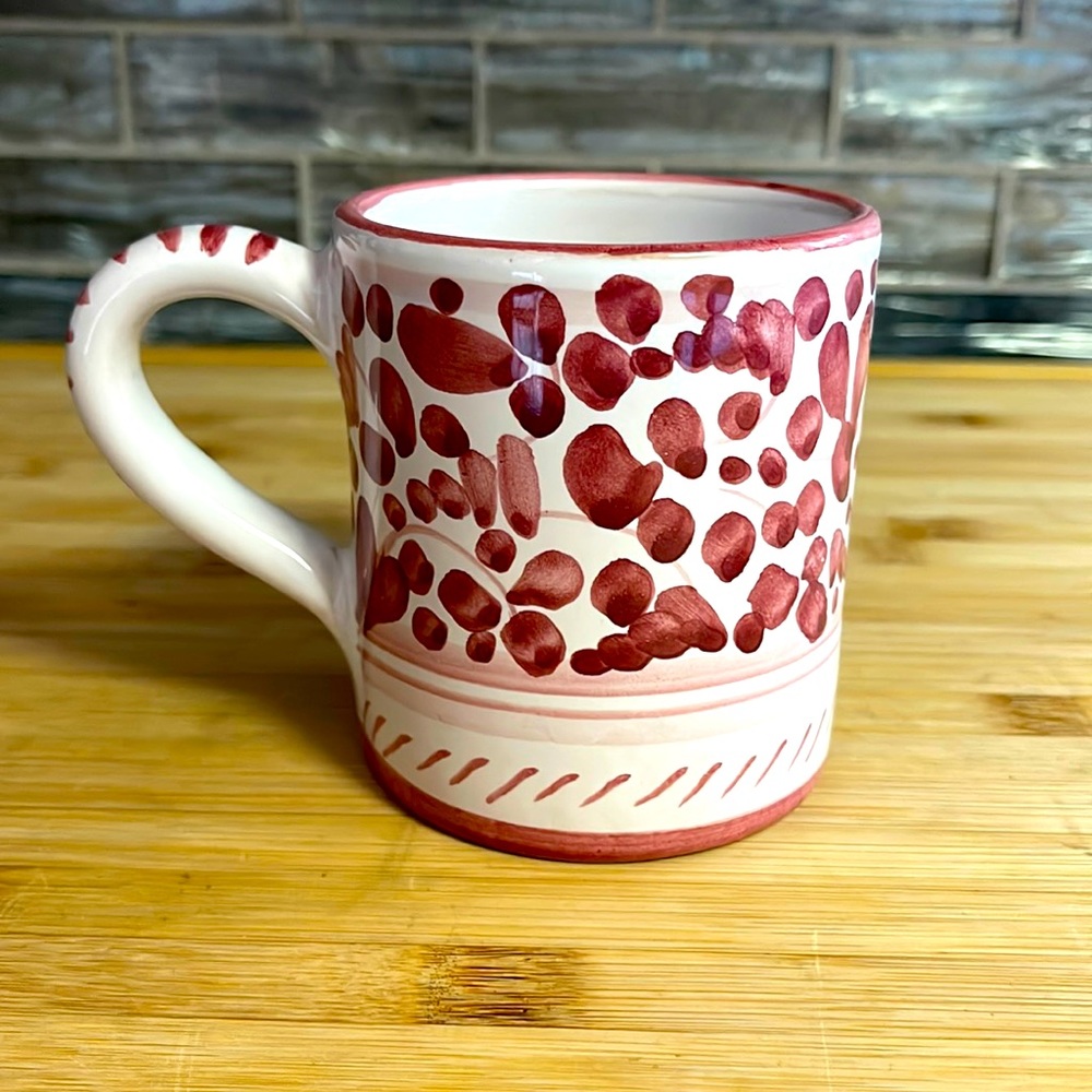 Handled Mug by LARCE of Orvieto Italy 10oz Handpainted